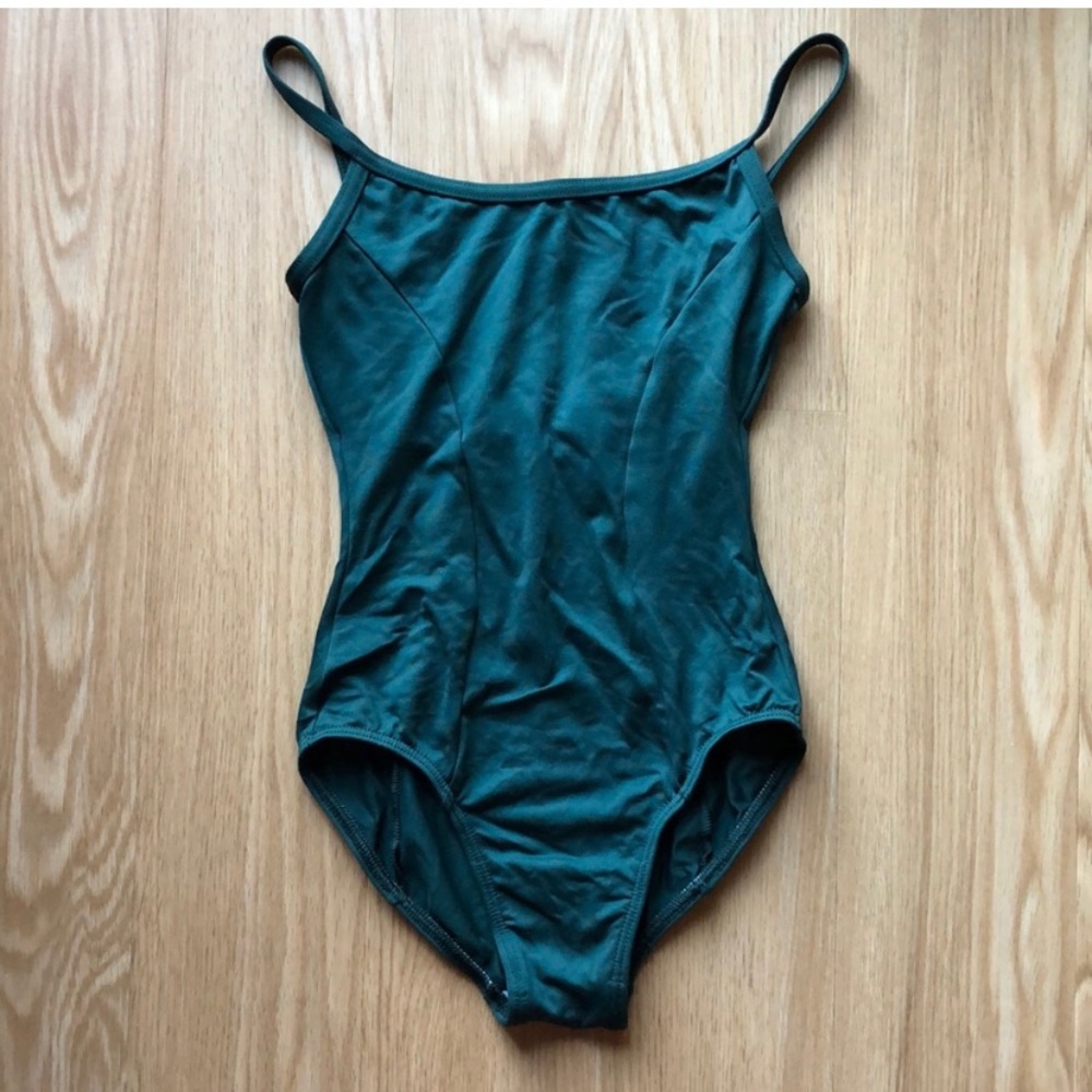 DANCEWEAR Dark Green Cami Leotard / Body Suit, XXS